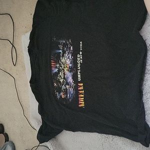nirvana tour band t-shirt